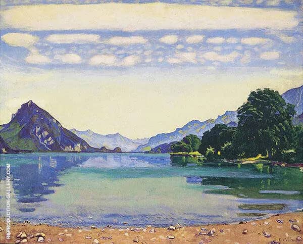 Lake Thun from Leissigen 1904 | Oil Painting Reproduction