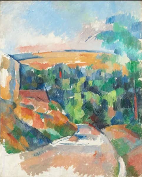 Bend in the Road c1900 by Paul Cezanne | Oil Painting Reproduction