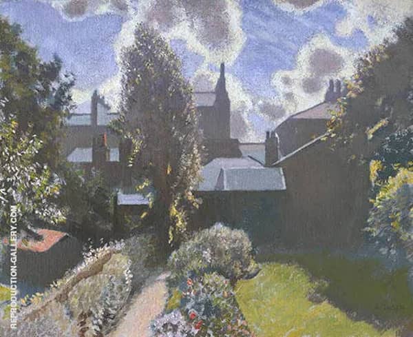 My Back Garden c1940 by Sir George Clausen | Oil Painting Reproduction