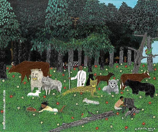 Holy Mountain III 1945 by Horace Pippin | Oil Painting Reproduction