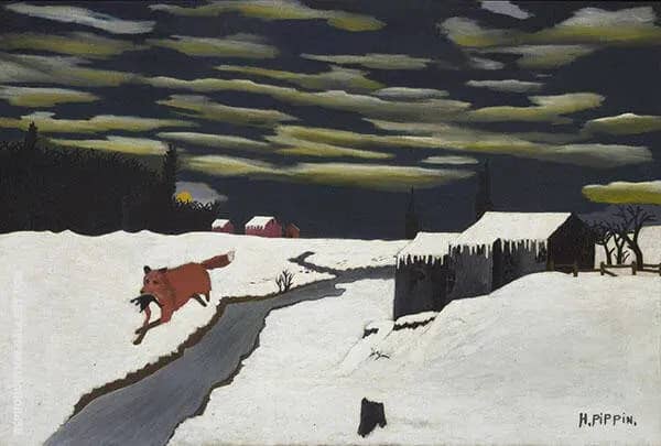 The Getaway 1939 by Horace Pippin | Oil Painting Reproduction
