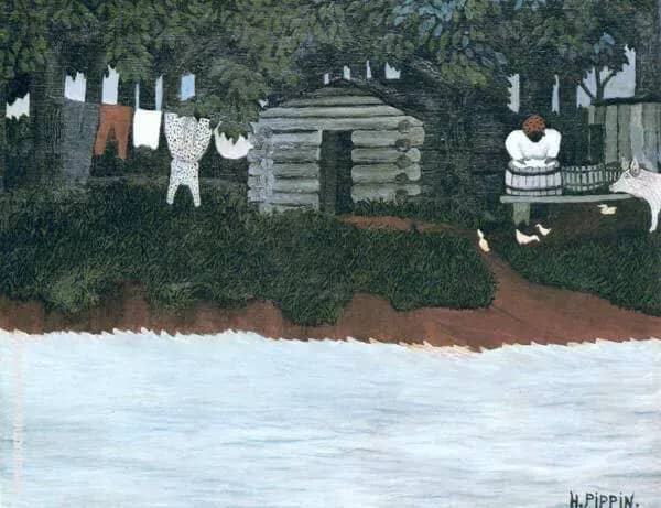 The Wash 1940 by Horace Pippin | Oil Painting Reproduction