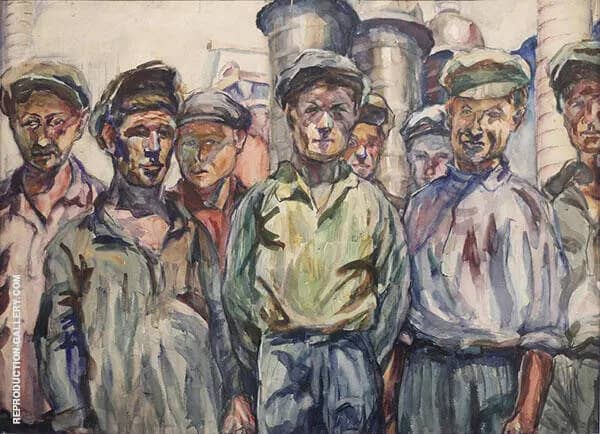 Workers of The Kerch Factory 1930 | Oil Painting Reproduction