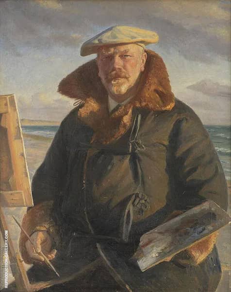 Self Portrait 1902 by Michael Peter Ancher | Oil Painting Reproduction