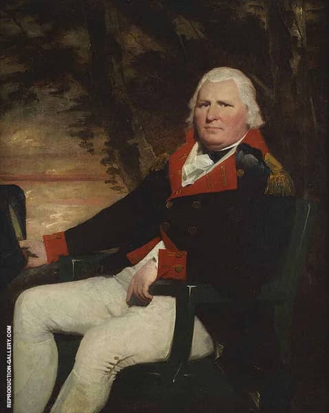 Three Quarter Seated Portrait of an Officer of The Madras Artillery | Oil Painting Reproduction