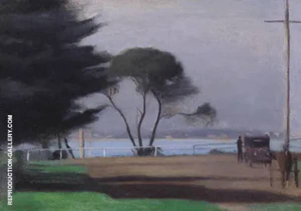 Autumn Morning Beaumaris by Clarice Beckett | Oil Painting Reproduction