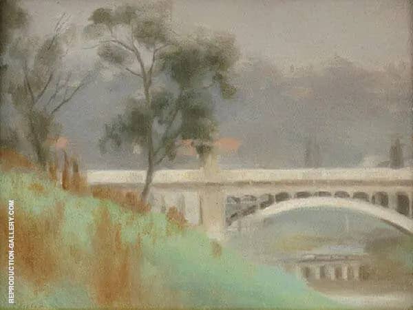 Punt Road Bridge, Yarra River | Oil Painting Reproduction