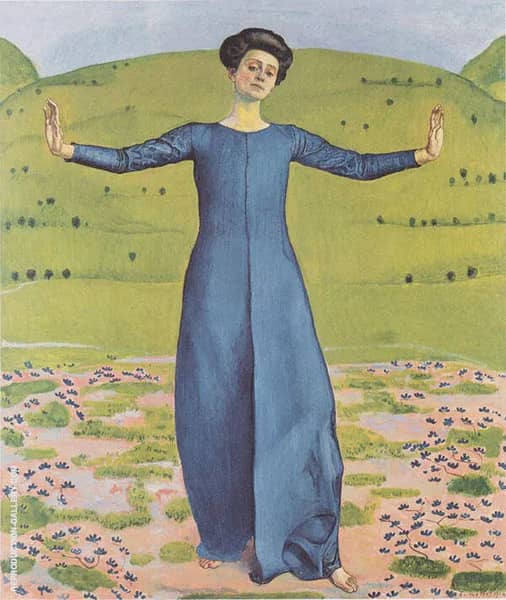 Song from Afar 1906 by Ferdinand Hodler | Oil Painting Reproduction