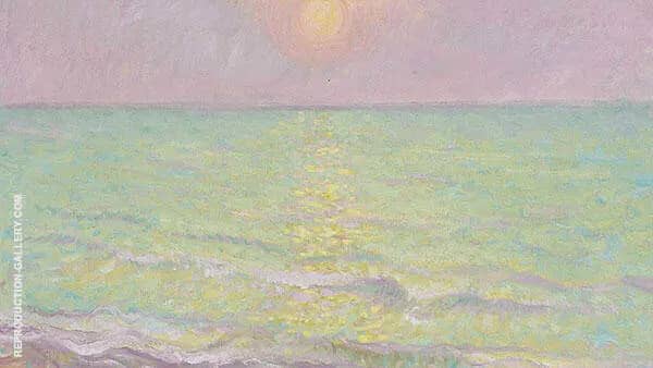 Sunset at Veules Les Roses | Oil Painting Reproduction