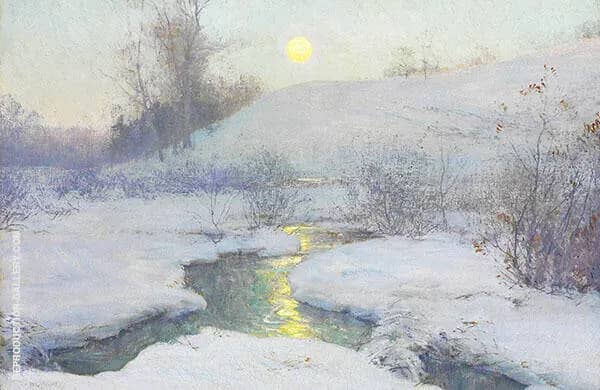Moonrise at Dusk by Walter Launt Palmer | Oil Painting Reproduction
