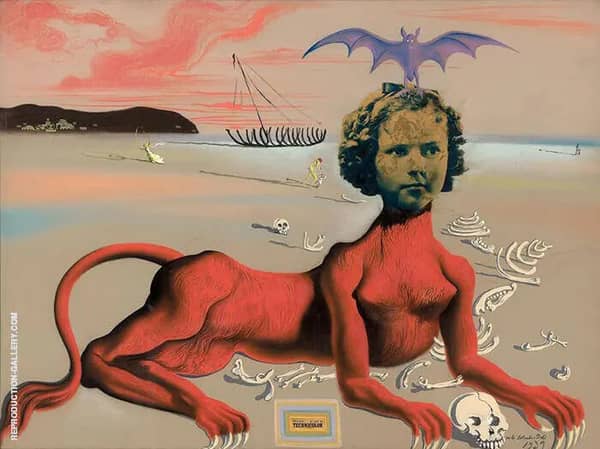 Shirley Temple the Youngest Sacred Monster of Contemporary Cinema 1939 | Oil Painting Reproduction