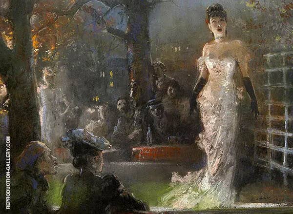 The Singer by Everett Shinn | Oil Painting Reproduction