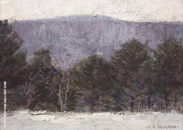 Winter Berkshire Landscape by Clark Voorhees | Oil Painting Reproduction