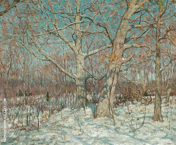 Winter Scene Old Lyme by Clark Voorhees | Oil Painting Reproduction