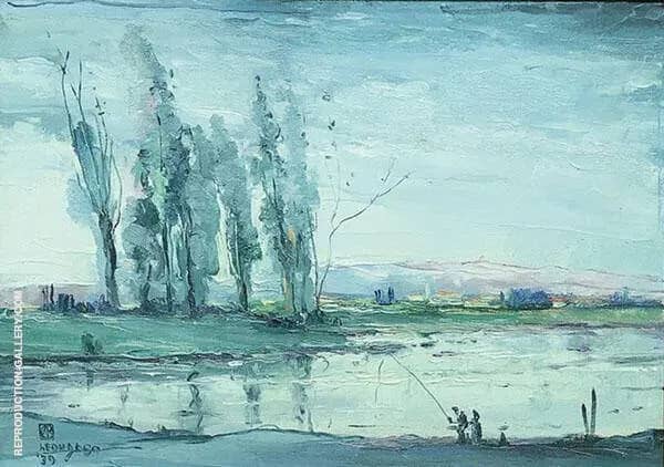 Le Vesle 1938 by Leon Dabo | Oil Painting Reproduction