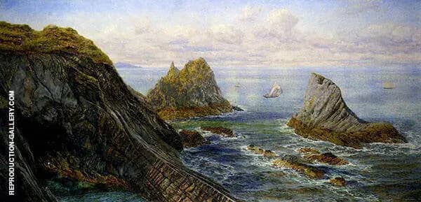 Coastal Landscape by John Brett | Oil Painting Reproduction