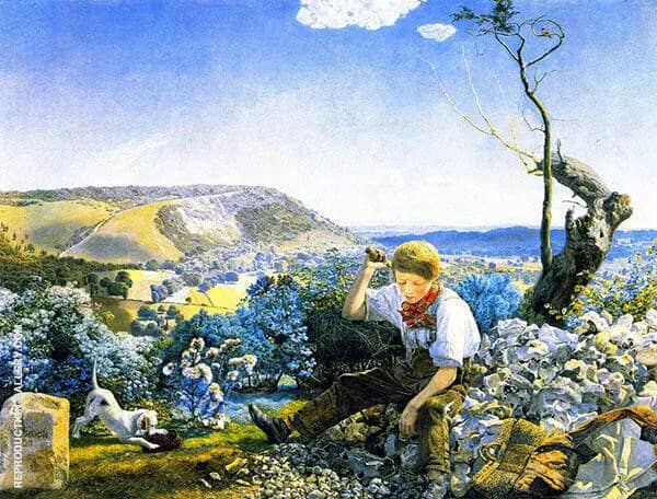 The Stonebreaker by John Brett | Oil Painting Reproduction
