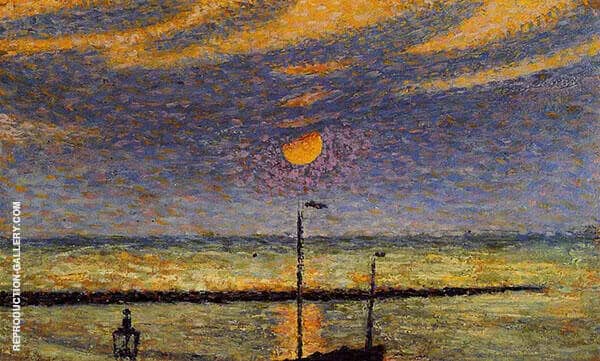 Heyst No19 Clear Night Moon 1891 | Oil Painting Reproduction