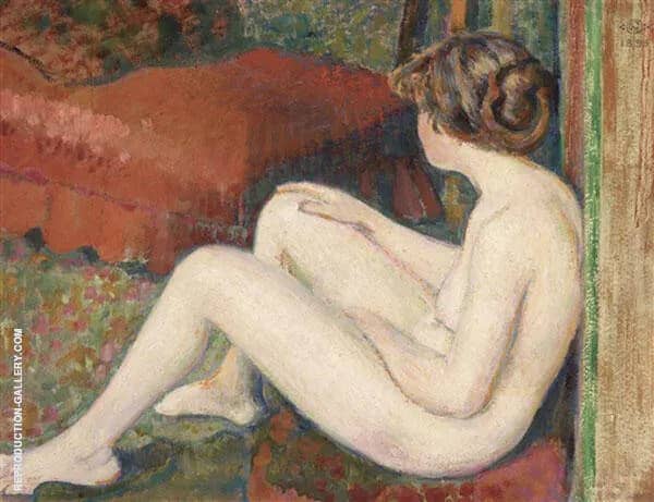 Nude Study 1895 by Georges Lemmen | Oil Painting Reproduction