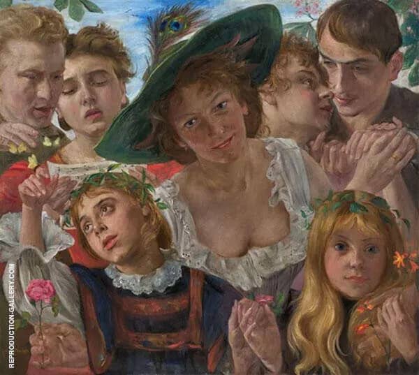 Joy of Life 1898 by Lovis Corinth | Oil Painting Reproduction