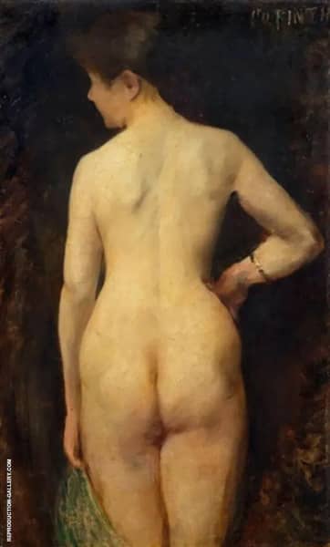 Remale Nude 1885 by Lovis Corinth | Oil Painting Reproduction