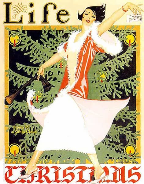 There is a Santa Claus 1926 by Coles Phillips | Oil Painting Reproduction