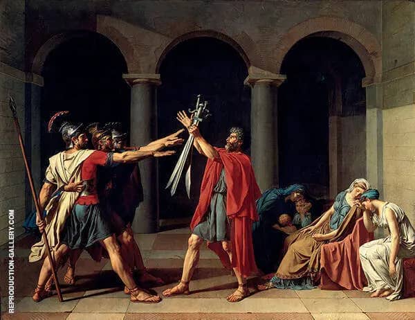 Oath of the Horatii 1784 | Oil Painting Reproduction