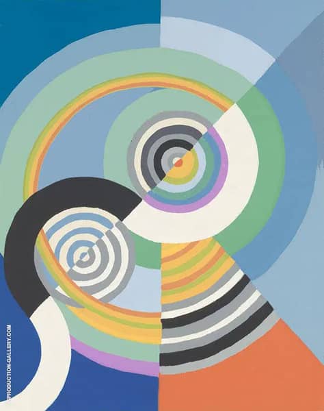 Rhythm No 3 II by Robert Delaunay | Oil Painting Reproduction