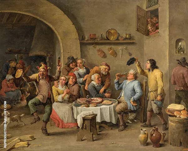 The King Drinks c1650 | Oil Painting Reproduction