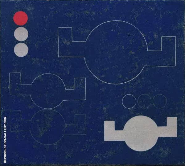Composition with Circles by Sophie Taeuber Arp | Oil Painting Reproduction