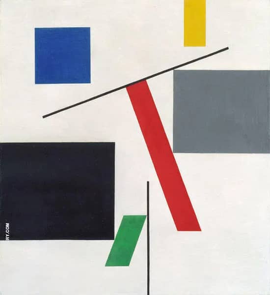 Equilibre 1932 by Sophie Taeuber Arp | Oil Painting Reproduction