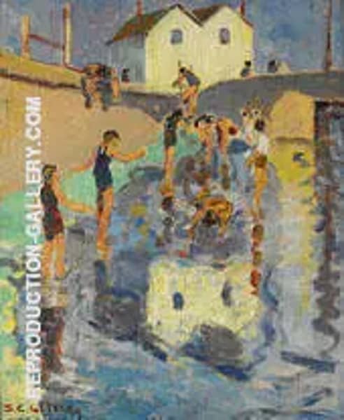 The Bathers 1929 by Selden Connor Gile | Oil Painting Reproduction