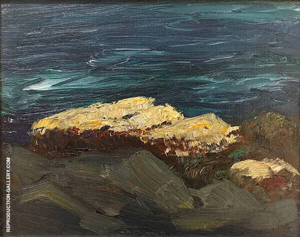 Barnacles on Rocks 1903 by Robert Henri | Oil Painting Reproduction