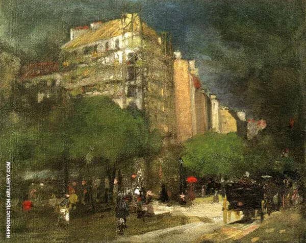 Cafe du Dome 1892 by Robert Henri | Oil Painting Reproduction