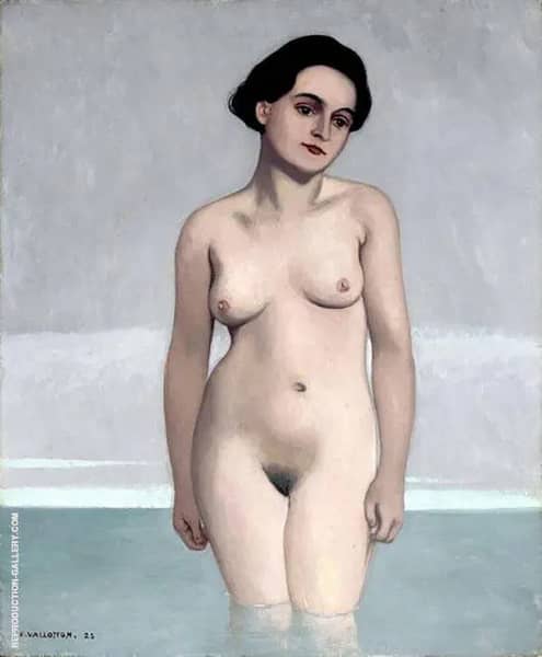 Bather in The Water up to The Middle of Her Thighs Seen from The Front 1910 | Oil Painting Reproduction