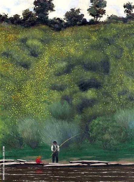 Flowering Broom Avallon by Felix Vallotton | Oil Painting Reproduction