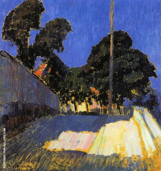 Landscape with Tree by Alexej von Jawlensky | Oil Painting Reproduction