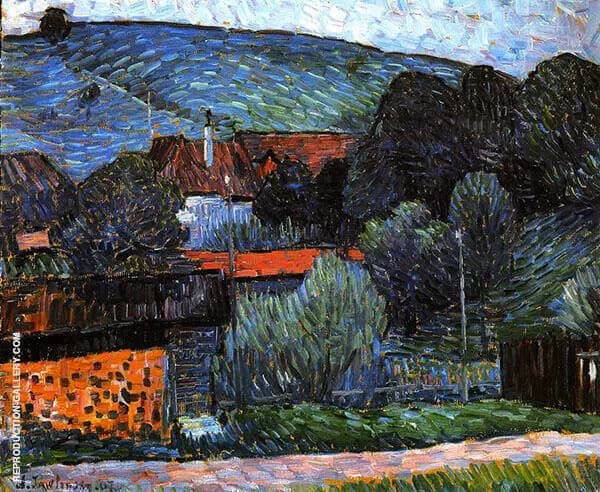 Melancholy in The Evening Wasserburg on The Inn | Oil Painting Reproduction