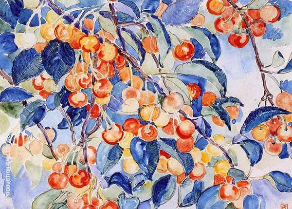 Cherries by Theo van Rysselberghe | Oil Painting Reproduction
