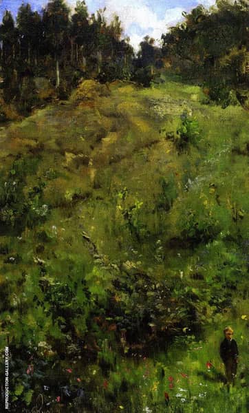 Child in a Clearing by Theo van Rysselberghe | Oil Painting Reproduction