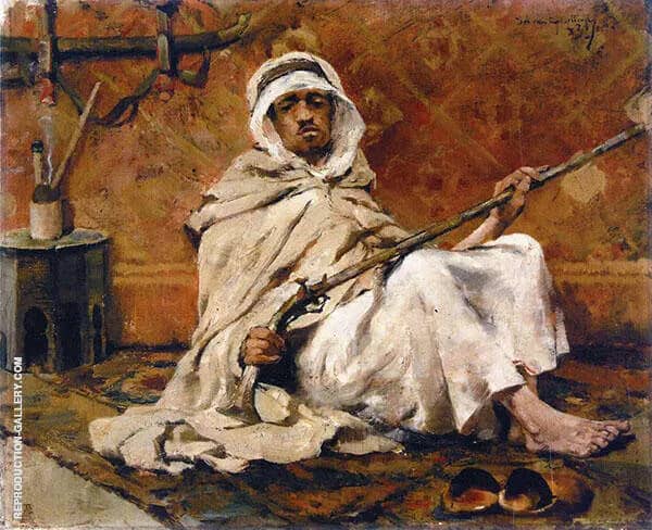 Guard Resting by Theo van Rysselberghe | Oil Painting Reproduction