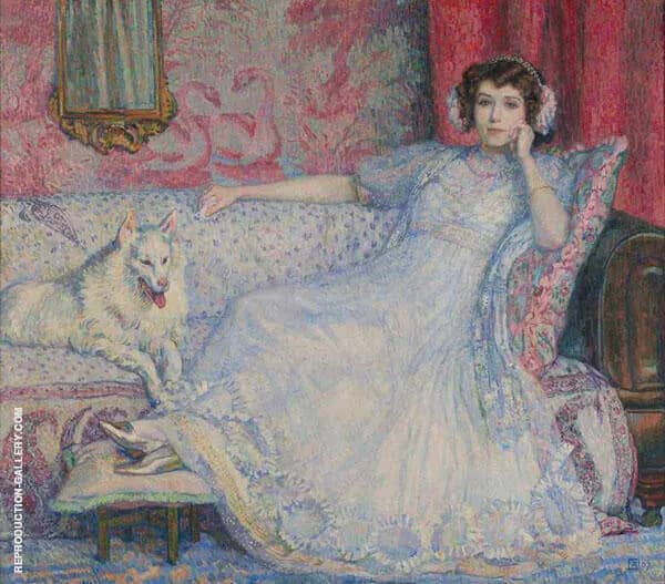 Lady in White Portrait of Madame Helene Keller 1907 | Oil Painting Reproduction