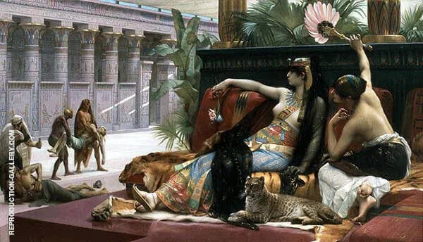 Cleopatra Testing Poisons on Condemned Prisoners | Oil Painting Reproduction