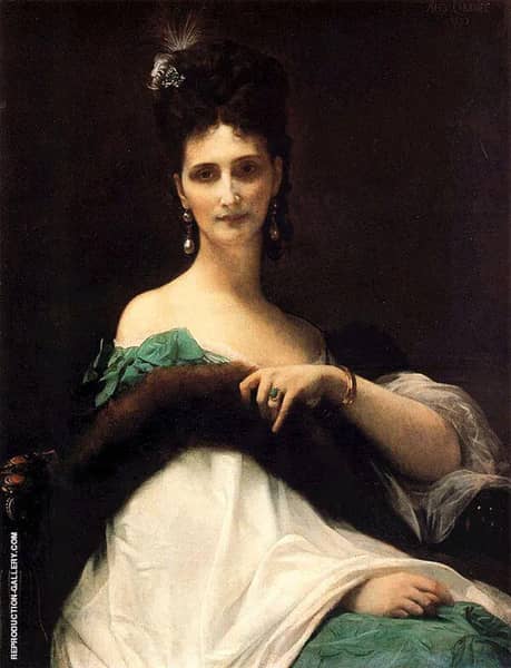 Comtesse Kelle 1873 by Alexandre Cabanel | Oil Painting Reproduction