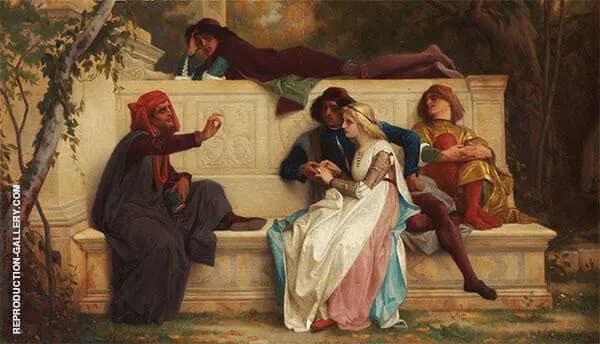 Florentine Poet 1861 by Alexandre Cabanel | Oil Painting Reproduction