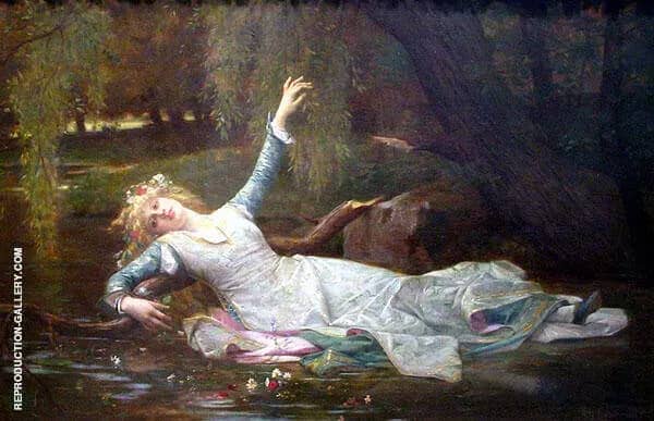 Ophelia by Alexandre Cabanel | Oil Painting Reproduction