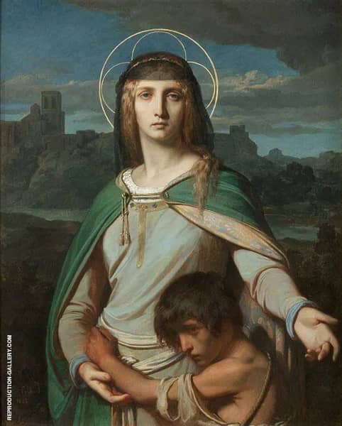 Saint Monica in a Landscape 1845 | Oil Painting Reproduction