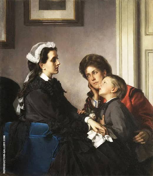 The Governess 1899 by Alexandre Cabanel | Oil Painting Reproduction