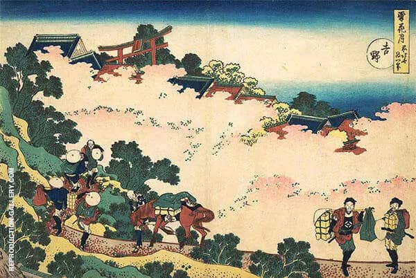 Cherry Blossoms at Yoshino | Oil Painting Reproduction
