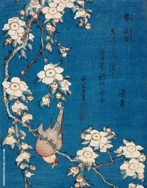 Goldfinch and Cherry Tree | Oil Painting Reproduction